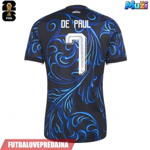 Lacne Muži Futbalové dres Argentína Rodrigo De Paul #7 MS 2026 Krátky Rukáv - Preč